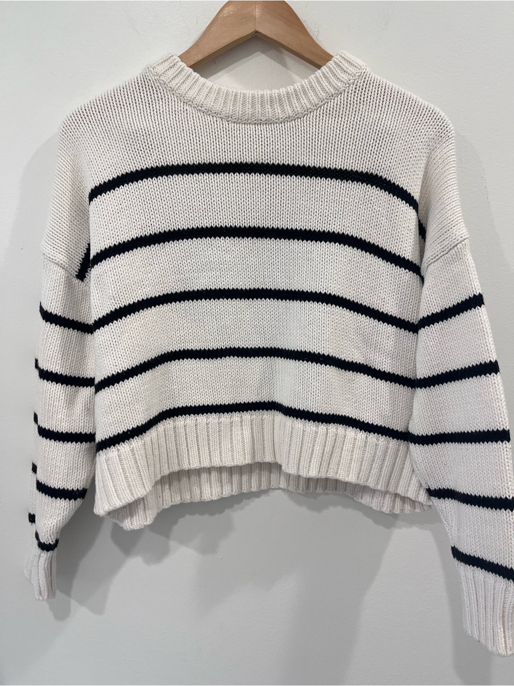 Jenni Kayne Chloe Cream Striped Sweater - Picture 4 of 7